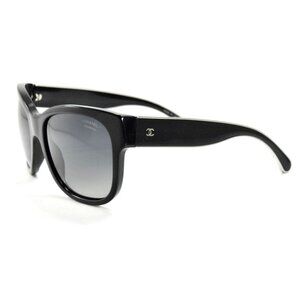 CHANEL Signature 5270 501/s8 Black & Silver /Gray Polarized